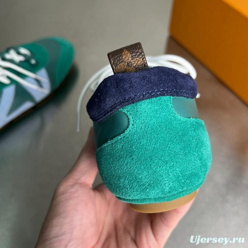 Lv Sneakerina 2025 SS Ballet Flat Low-Top Lace-Up Casual Shoes - YC