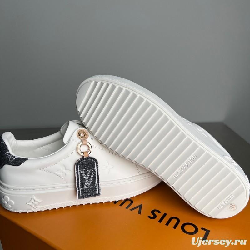 Louis Vuitton Takashi Murakami Time Out Cherry Blossom Flat Low-Top Sneakers - YC