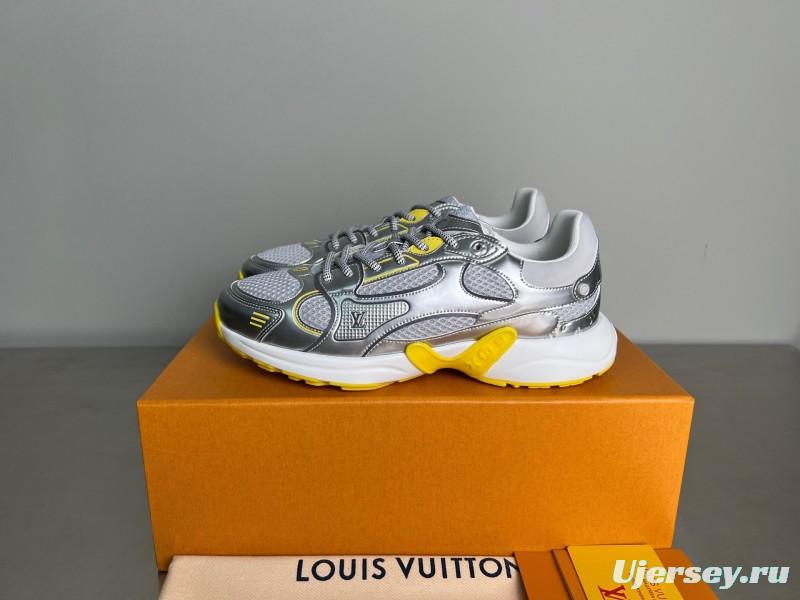 L v Olympia Round Toe Lace-Up Low Top Casual Lifestyle Shoes - YC