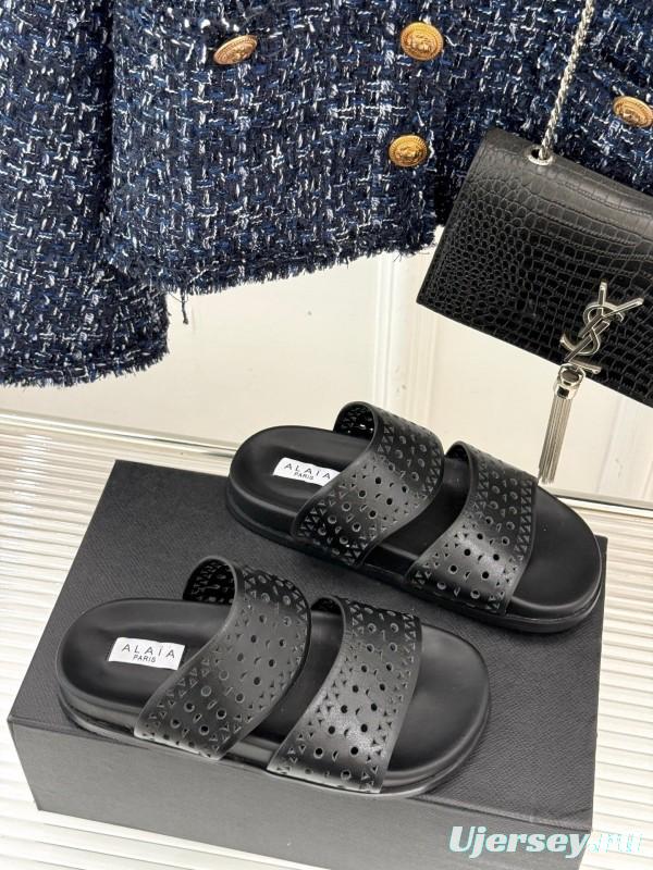 Alaia 2025SS Hollow-Out Casual Sandals - KFY00260