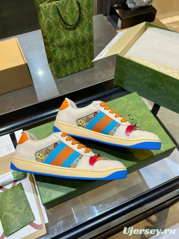 Gucci Distressed Sneakers 2025 SS Collection with Retro Design and Comfort Features - AS00270