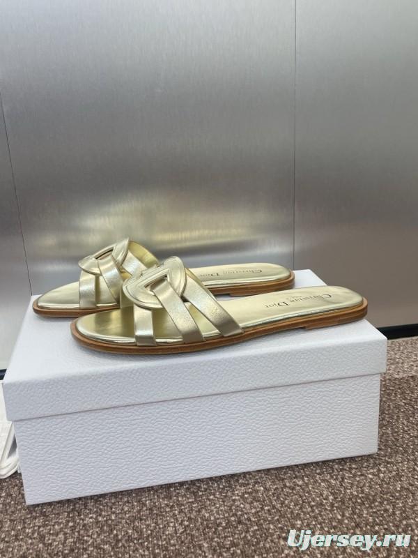 Dior D-Club Jelly Color Hollow Layered Cross-Strap Women Sandals - KFY00280