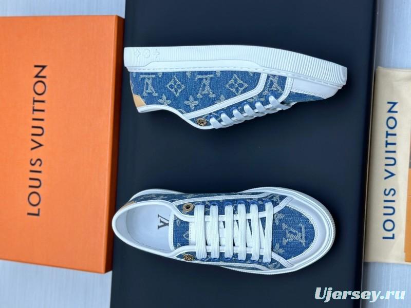 Louis Vuitton Time Out Series Animal Print Casual White Sneakers - AS00260