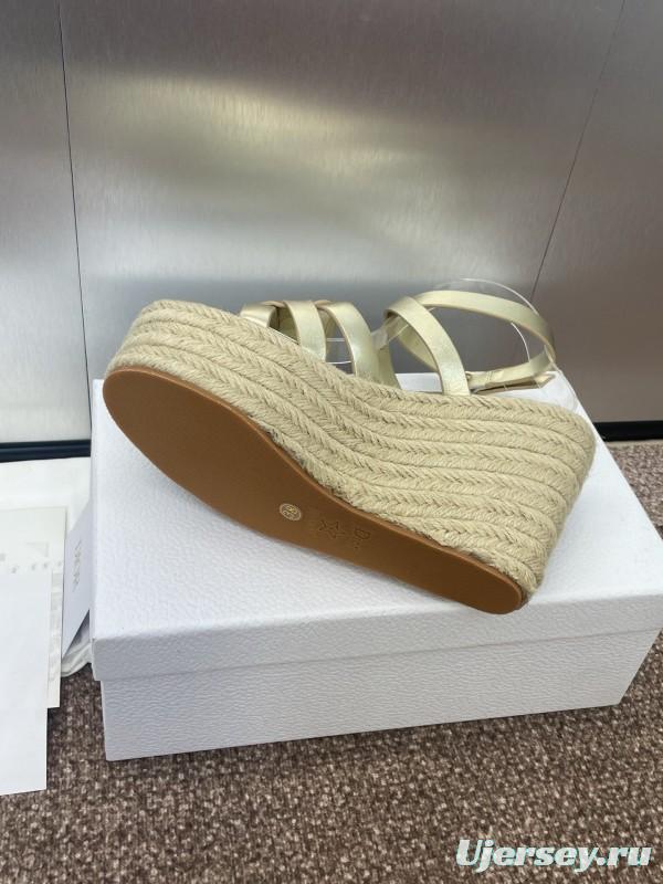 Dior D-Club Jelly Color Hollow Layered Cross Strap Platform High Heel Women Shoes - KFY00290