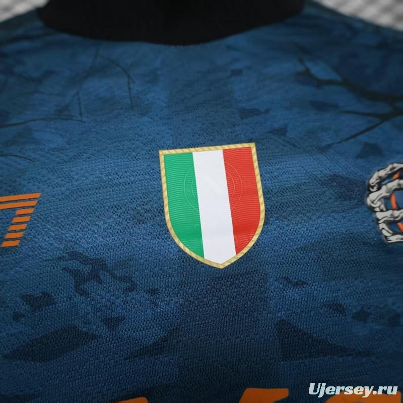 Player Version 25/26 Napoli Halloween Blue Jersey-Glow In Dark