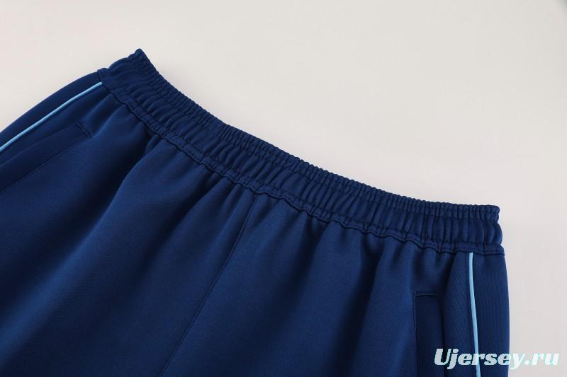 2025 Adidas Azure Blue Full Zipper Jacket+Long Pants