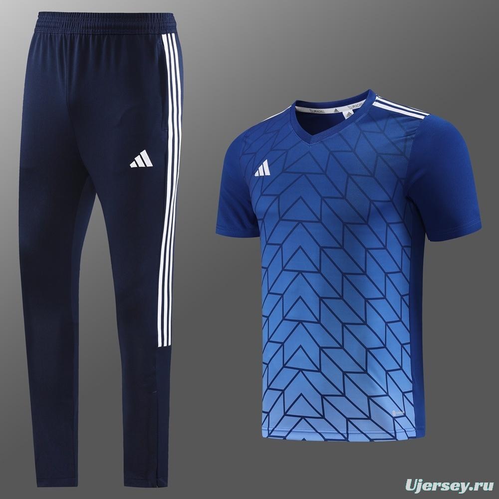 2025 Adidas Royal Blue Full Zipper Jacket+Long Pants