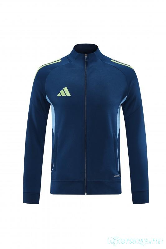 2025 Adidas Azure Blue Full Zipper Jacket+Long Pants