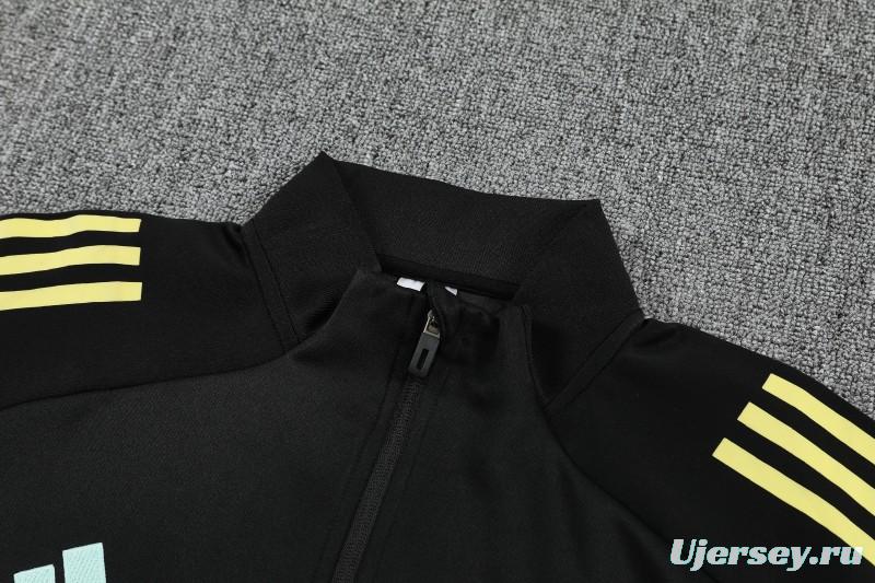 25/26 Juventus Black FULL Zipper Jacket Tracksuit +Long Pants