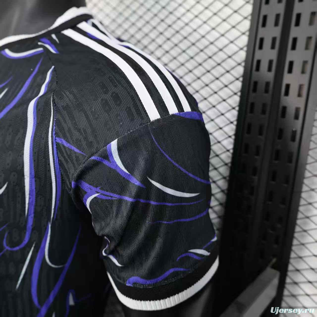 Player Version 2026 Argentina Third Black with Artistic Swirl Pattern Jersey