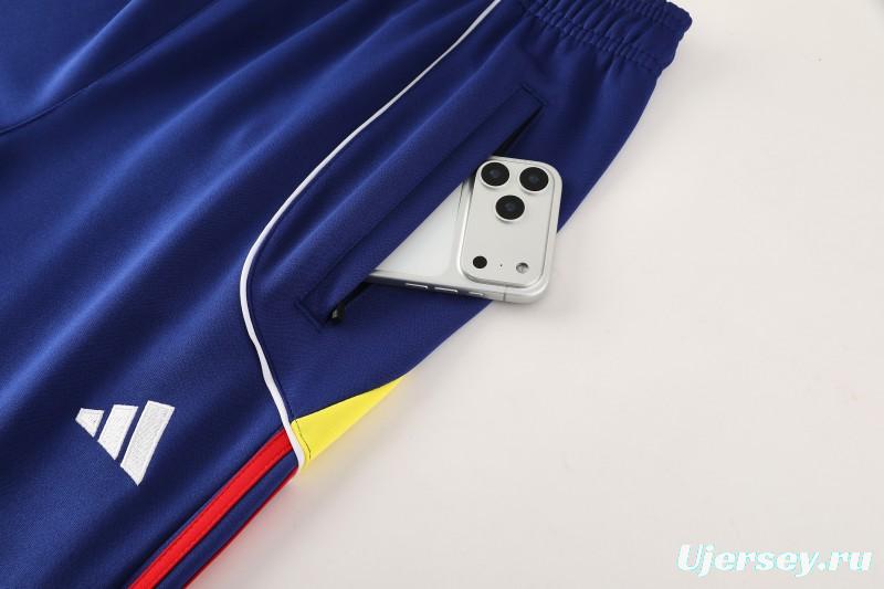 25/26 Arsenal FC Royal Blue Full zipper Jacket Tracksuit+ long pants