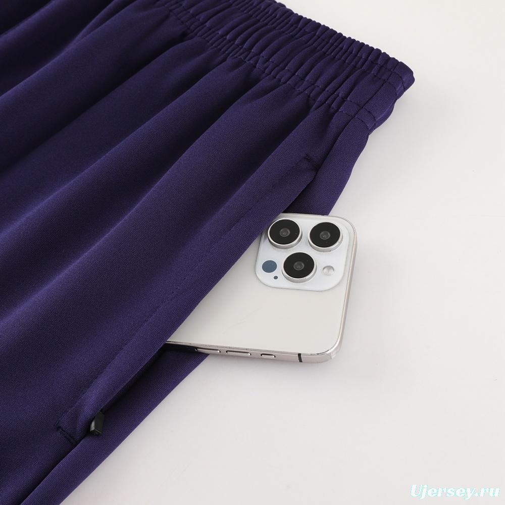 24/25  England Purple Full zipper Jacket Tracksuit+ long pants