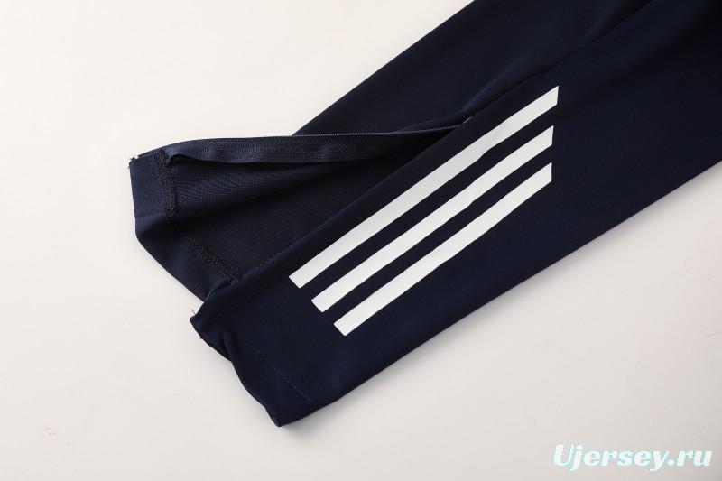 25/26  Adidas Royal Blue/Sky Blue Full zipper Jacket Tracksuit+ long pants