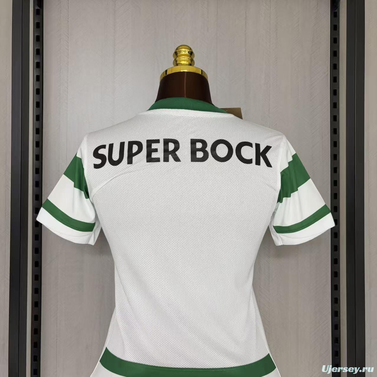 25/26 Women Sporting Lisbon Home Jersey