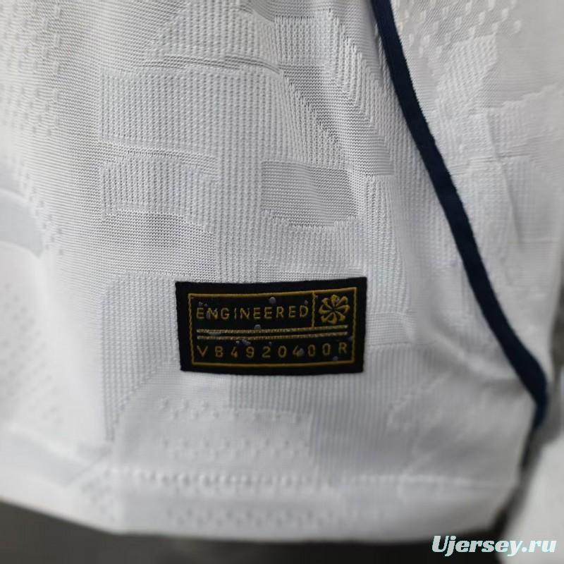 25/26 Player Version  England Home Long Sleeve Jersey