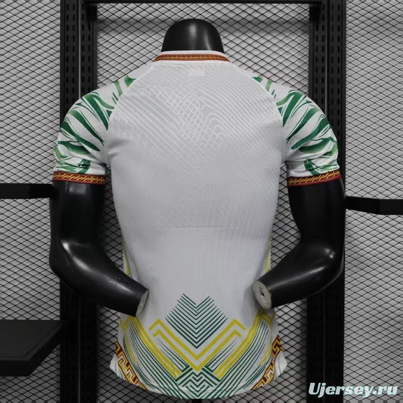 Player Version 2026 Mali Away White with Eagle Pattern Jersey