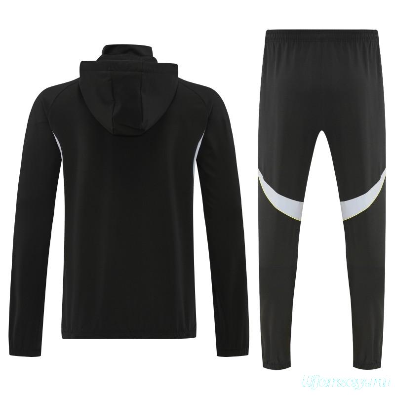 25/26 Real Madrid Blue Full zipper Jacket Tracksuit+ long pants