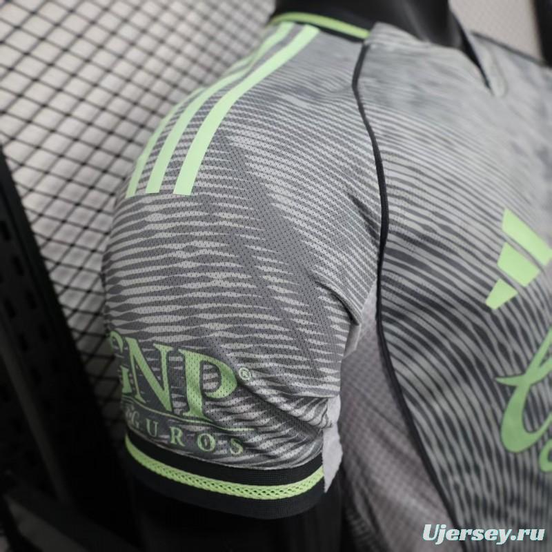 25/26 Player Version  Club América Third Gray Neon Green Jersey