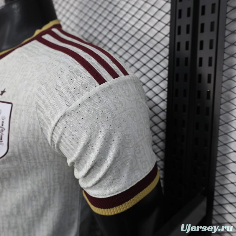 2026 Player Version  Spain Away Off-White Jersey