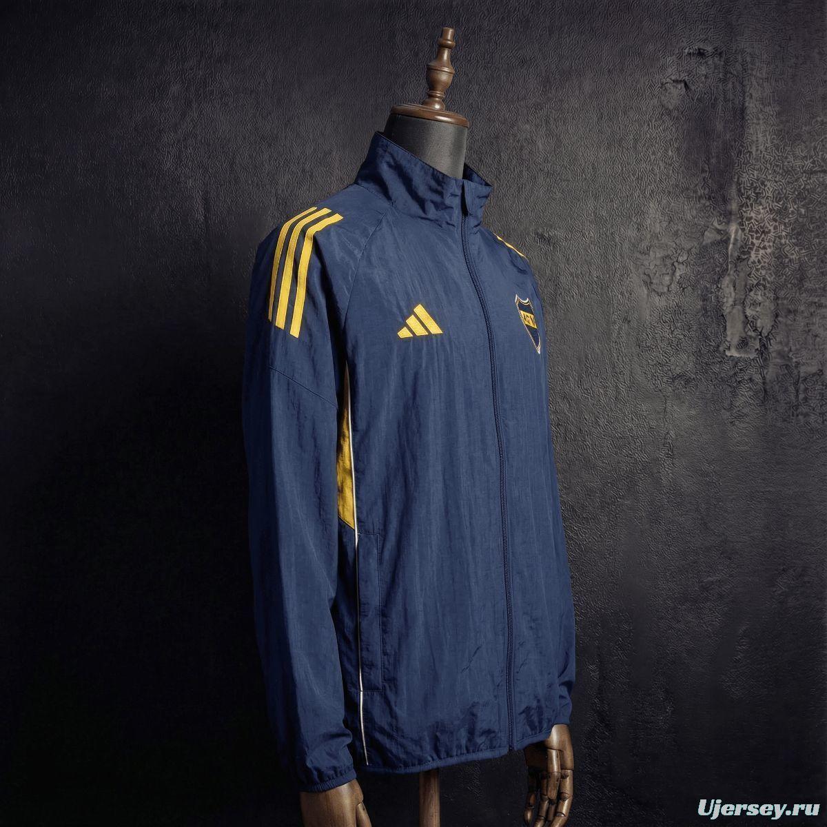 2026 Boca Juniors Black Jacket Windbreaker