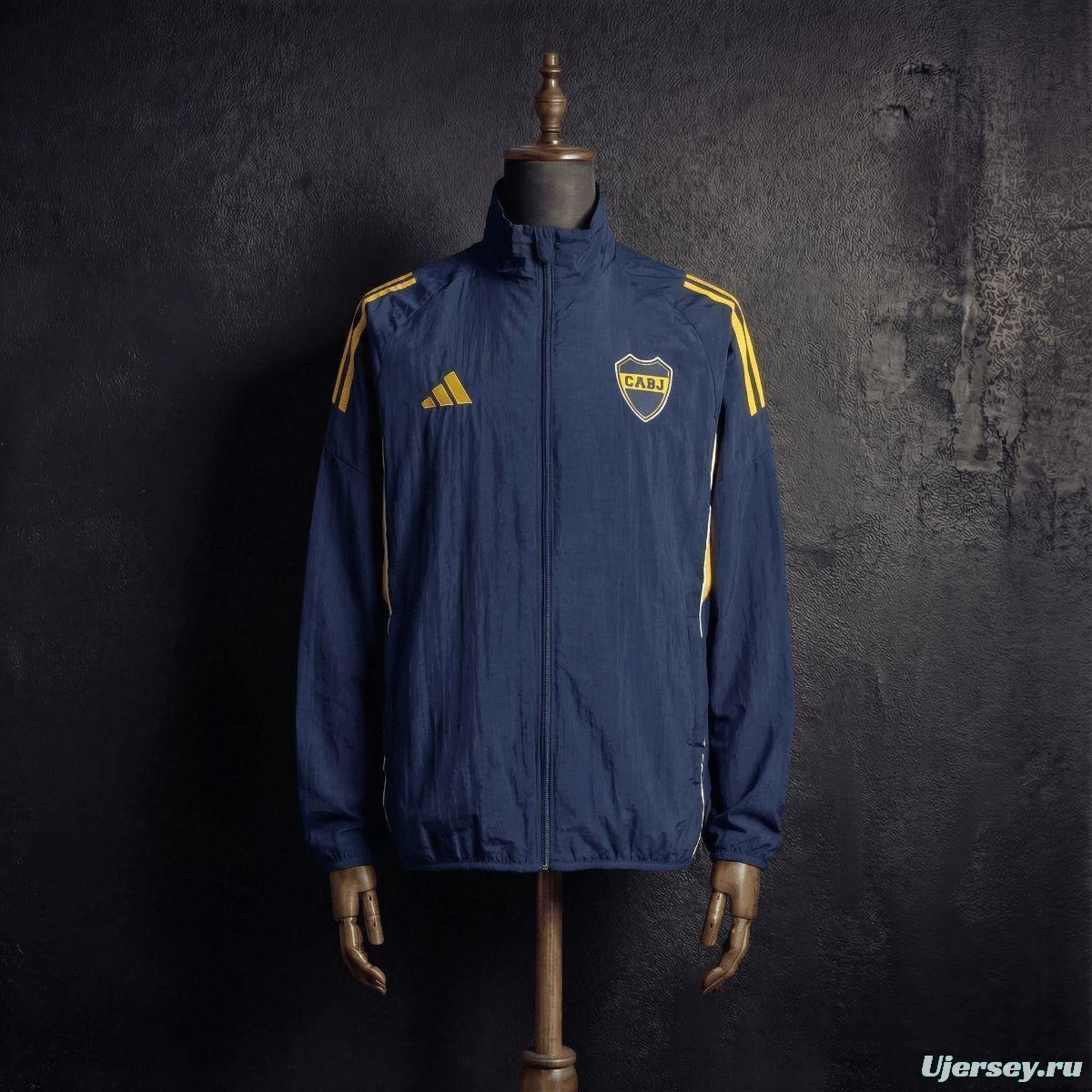 2026 Boca Juniors Black Jacket Windbreaker