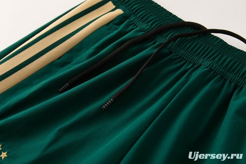 2026 Italy Green Hoodie Full Zipper Windbreaker + Long Pants