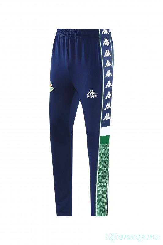 26/27 Real Betis x Kappa Navy Blue  Full Zipper Jacket Tracksuit + Long Pants