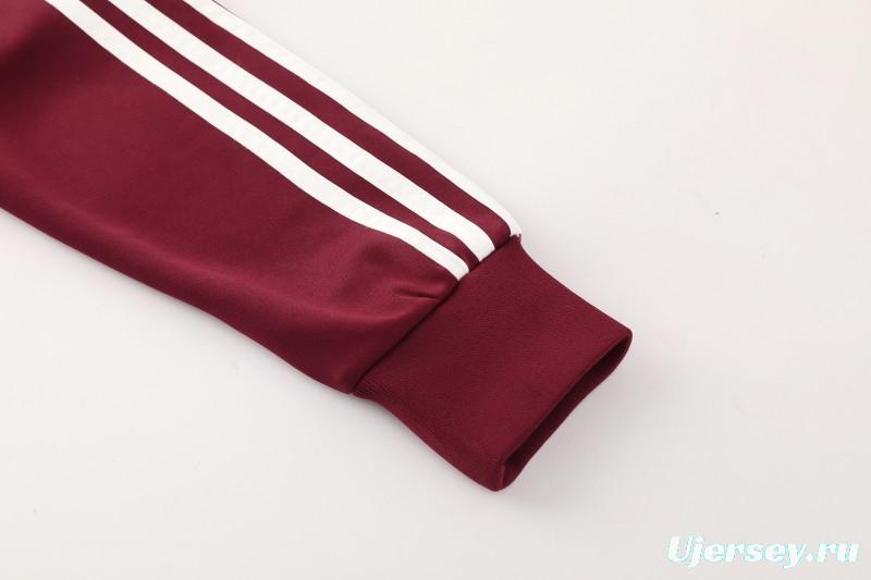 2026 Adidas x OASIS Wine Full Zipper Jacket + Long Pants