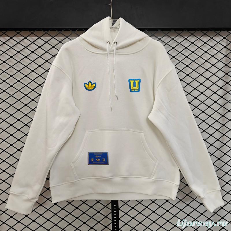 25/26 Tigres UANL Embroidered Logo Hoodie 9 Colors