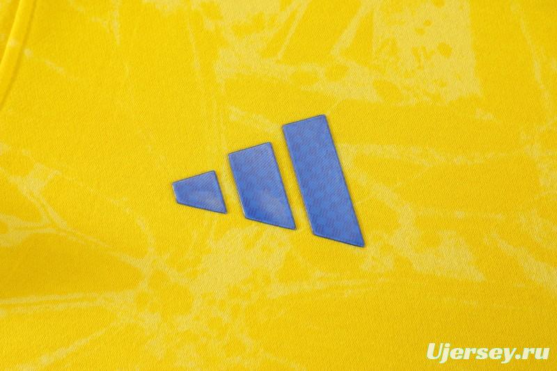 25/26 Colombia Yellow Embroidered Logo Hoodie