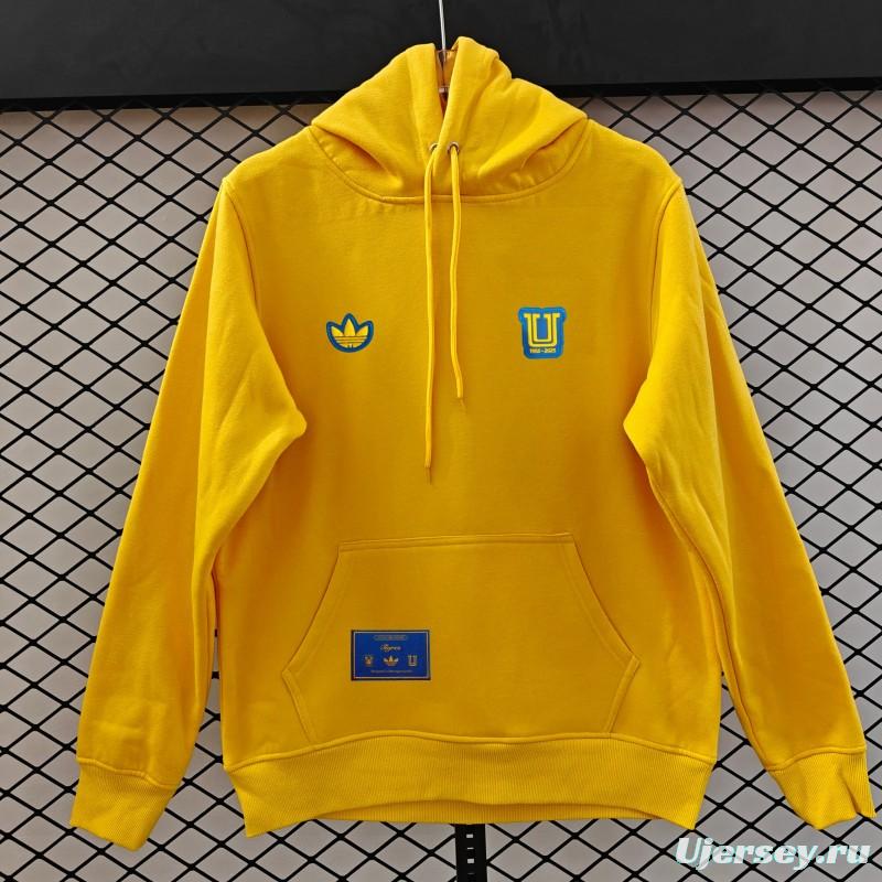 25/26 Tigres UANL Embroidered Logo Hoodie 9 Colors