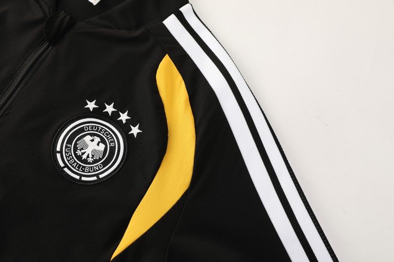 2026 Germany Black Full Windbreaker + Long Pants