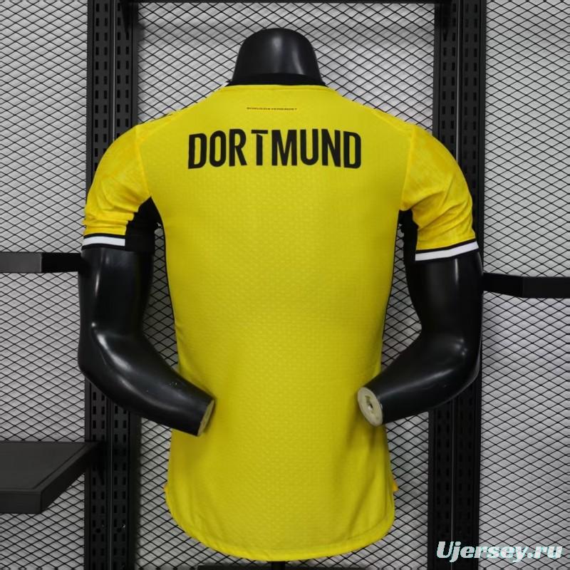 25/26 Player Version Borussia Dortmund Yellow with Black Trim Cup Jersey