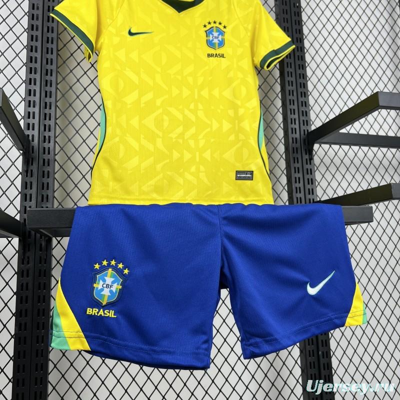 2026 Kids Brazil World Cup Home Kit