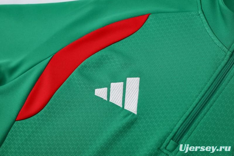 26/27  Algeria Green Half Zipper Jacket  Tracksuit + Long Pants