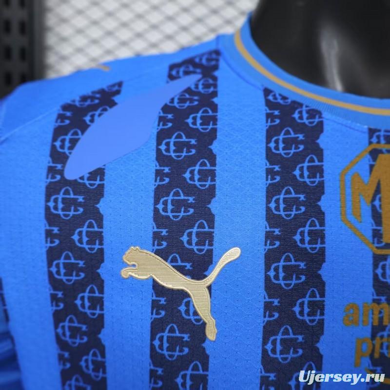 Player Version 26/27 Chivas Guadalajara Away Blue with Dark Stripe Pattern Jersey