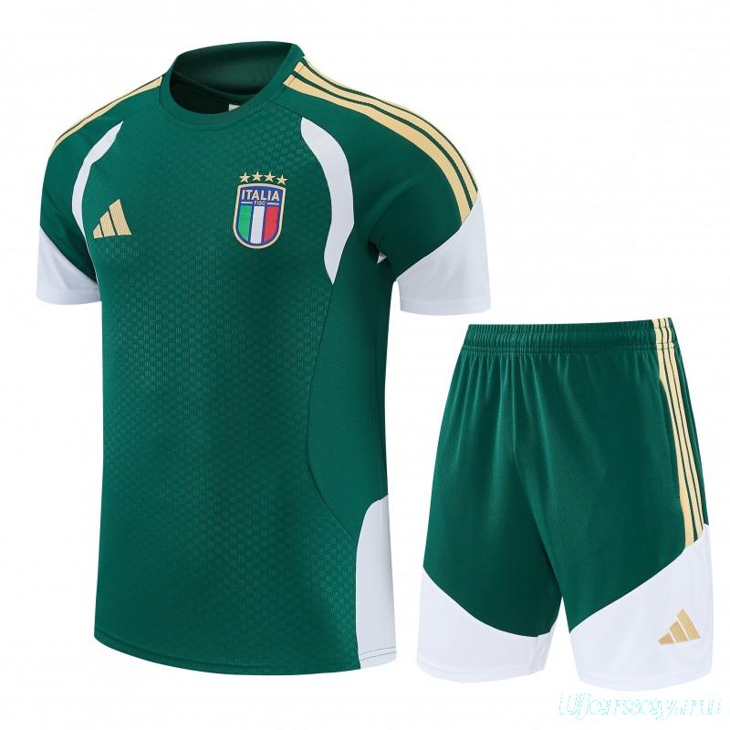 26/27 Italy Green Short Sleeve+Soccer Shorts