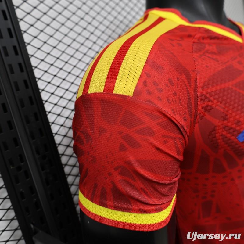 Player Version 2026 Colombia Red & Yellow Away Jersey