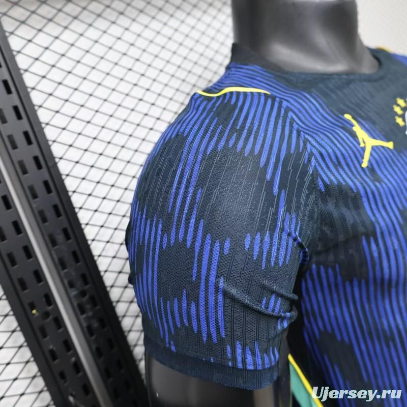 Player Version 2026 Brazil × Jordan Brand Away Navy Blue Jersey