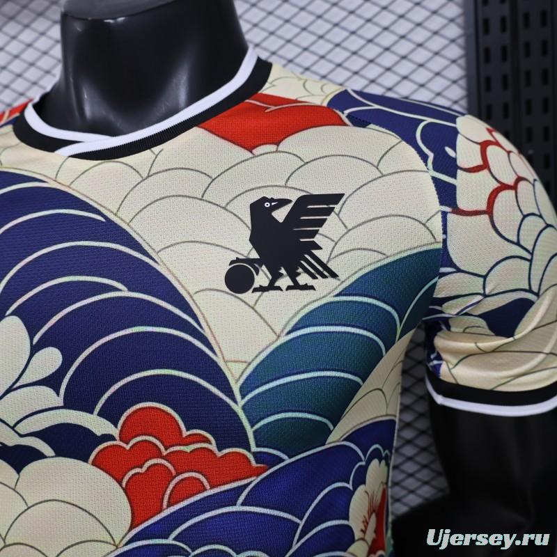 Player Version 2026 Japan Cream with Ukiyo-e Wave  Adidas Originals Special Edition Jersey