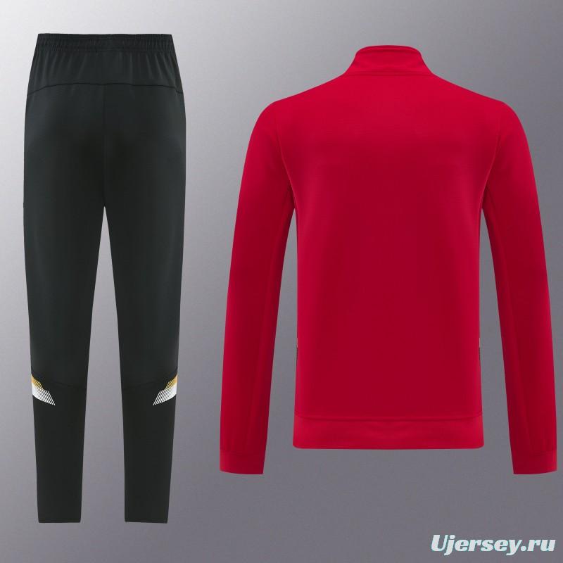 2026 Nike Red Full Zipper Jacket + Long Pants