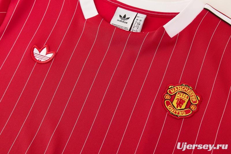 26/27  Manchester United Red Short Sleeve+Soccer Shorts