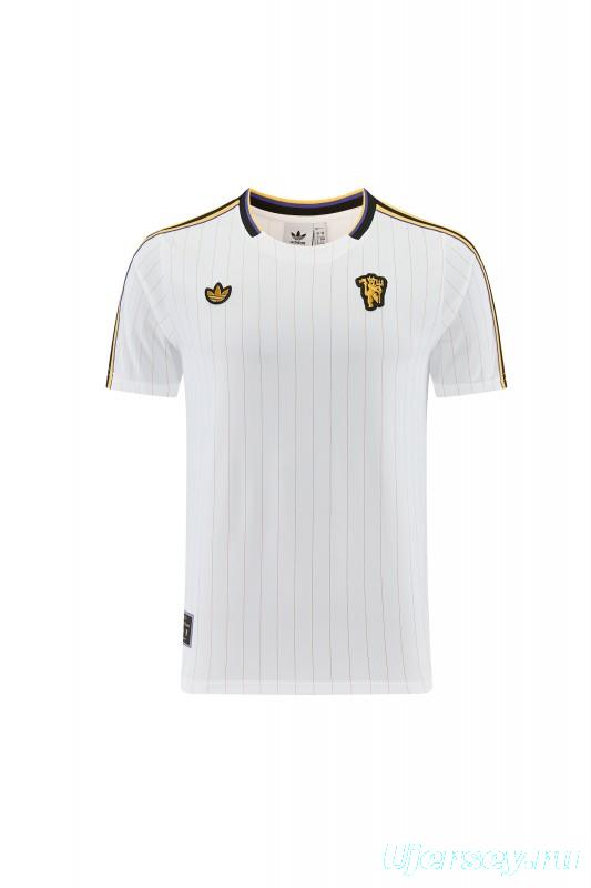 26/27 Manchester United White Short Sleeve+Soccer Shorts