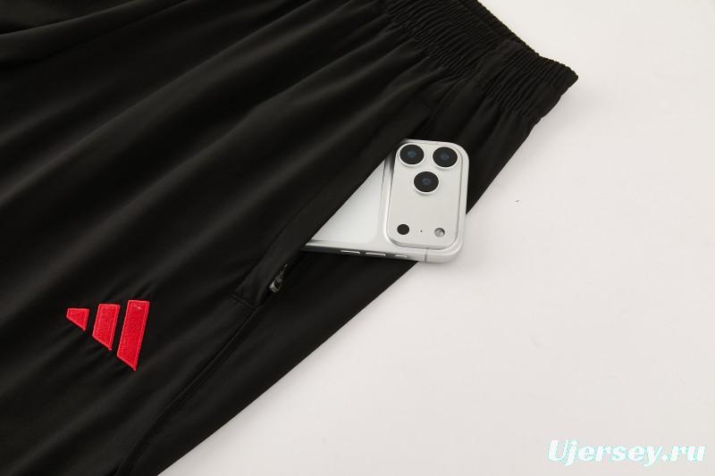 26/27 Liverpool Cream Full Zipper Hooded Jacket Tracksuit + Black Long Pants