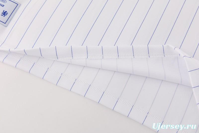 26/27 Chelsea FC White Stripes Short Sleeve+Blue Soccer Shorts