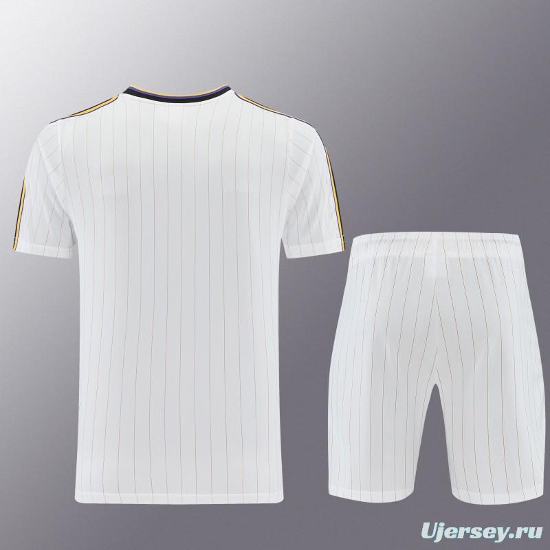 26/27 Manchester United White Short Sleeve+Soccer Shorts