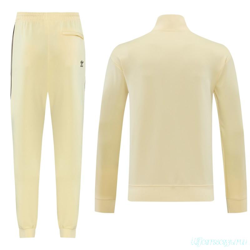 2026  Adidas Apricot Full Zipper Jacket + Long Pants