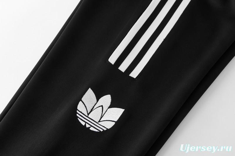 2026 Adidas Black Full Zipper Jacket + Long Pants