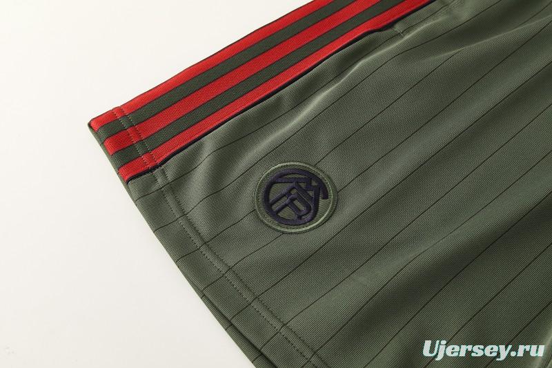 26/27 Bayern München  Forest Green  Pinstripe  Short Sleeve+Soccer Shorts
