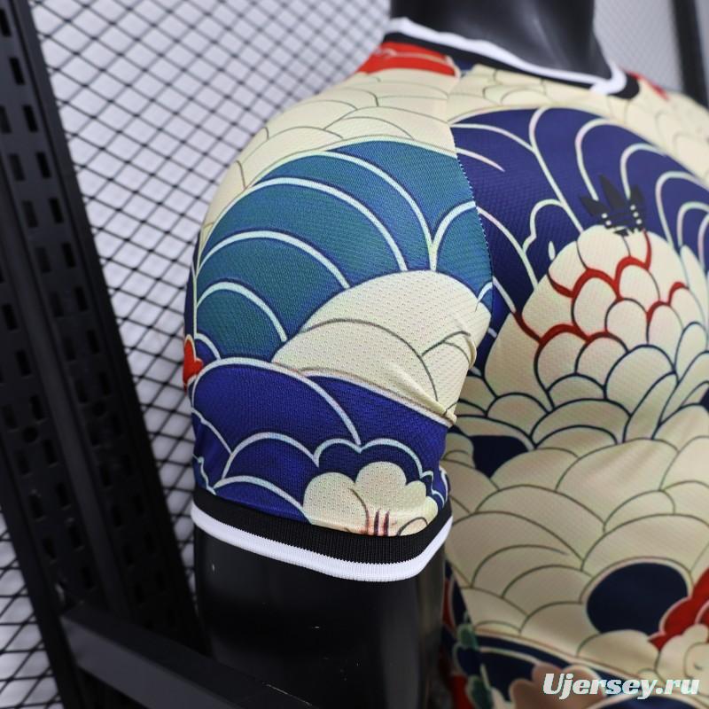 Player Version 2026 Japan Cream with Ukiyo-e Wave  Adidas Originals Special Edition Jersey